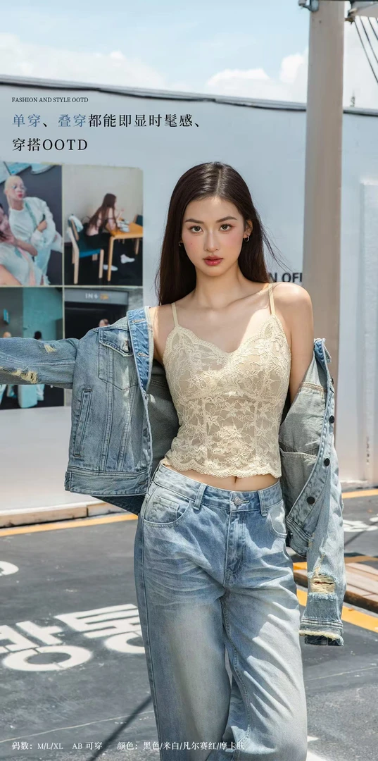 法式精致蕾丝美背浪漫唯美时髦高级
