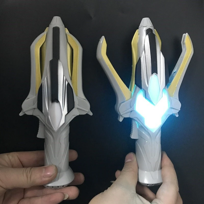 银河火花奥特曼变身器银河火花枪开合发声光可变形人偶的玩具