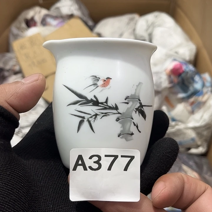 瓷片茶摆件工艺品摆件666