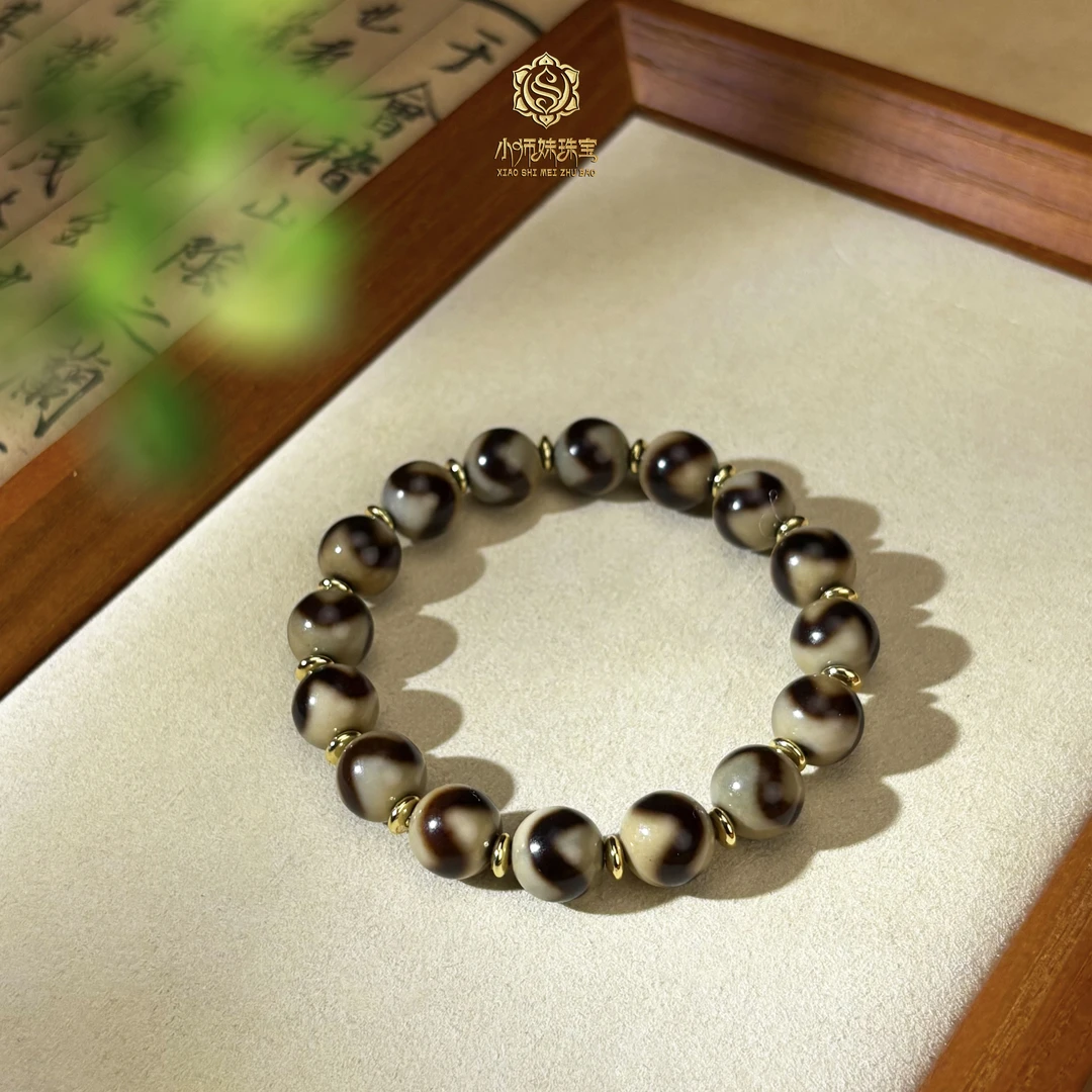 扶摇臻选|牙黄牙牙圆珠玛瑙手串