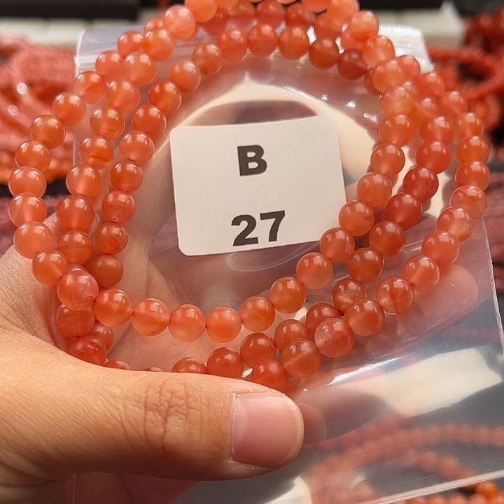 南红玛瑙未镶嵌多样性发货默认微瑕称重7mm