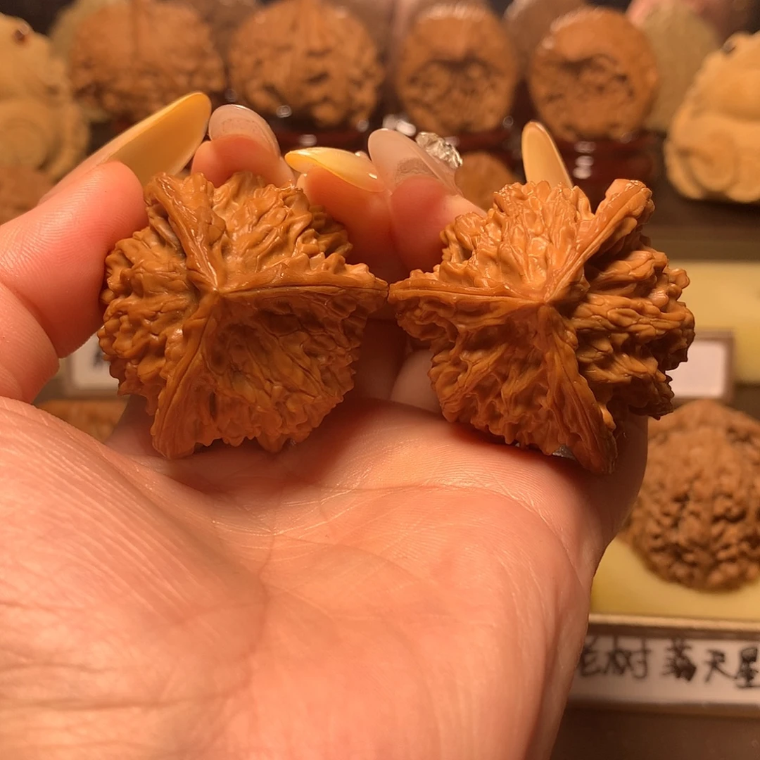 吊坠文玩核桃盘山三棱正奔全品