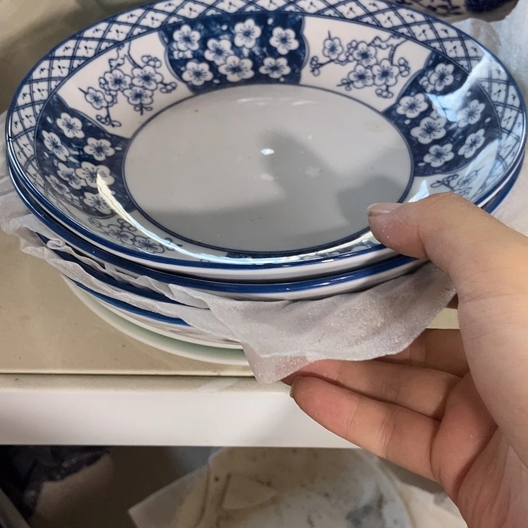 *****瓷片景德镇陶瓷盘子4个8寸