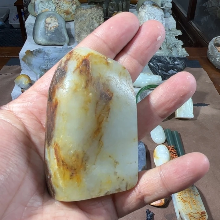 和田玉未镶嵌挂件