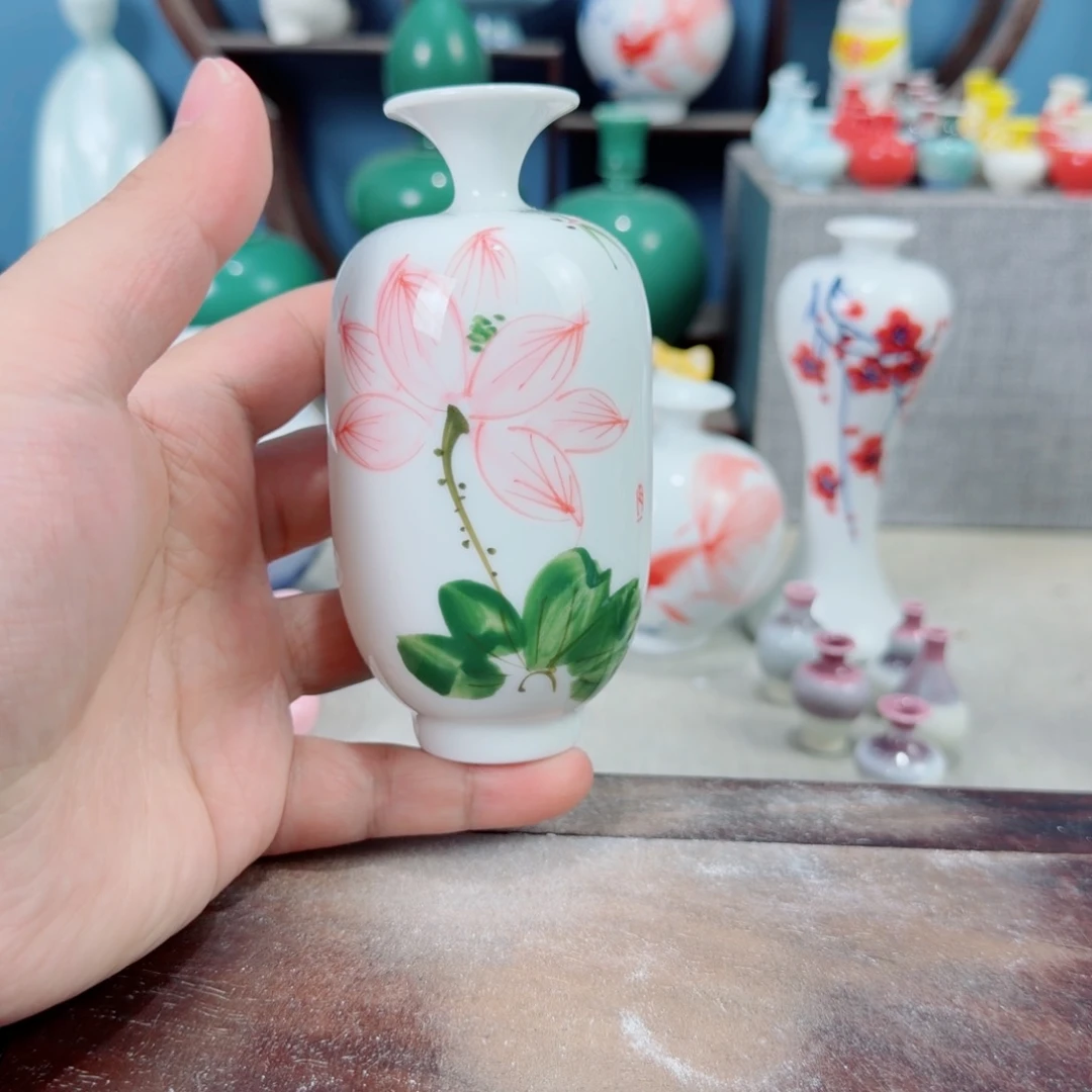陶瓷手工小花器摆件