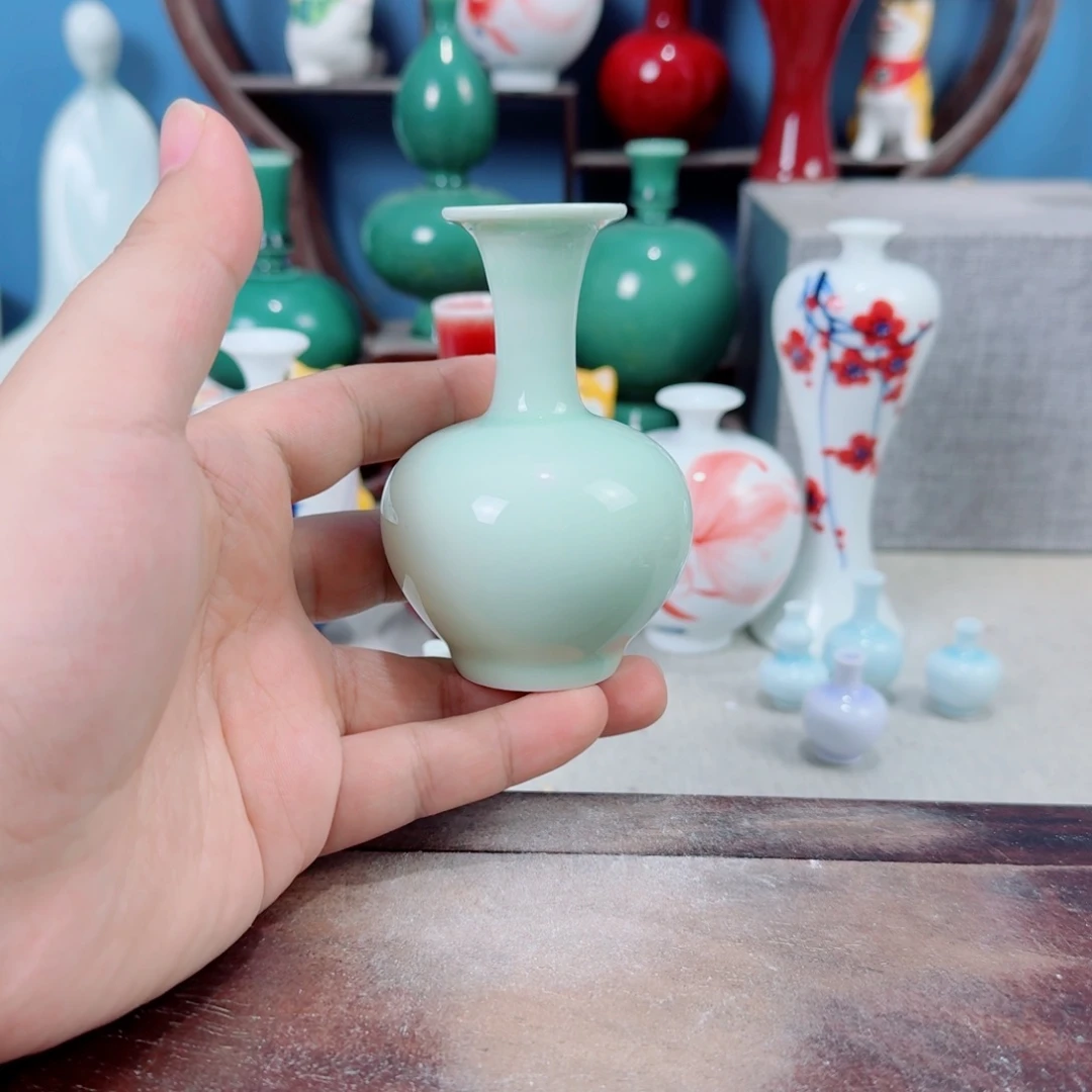 陶瓷手工小花器摆件