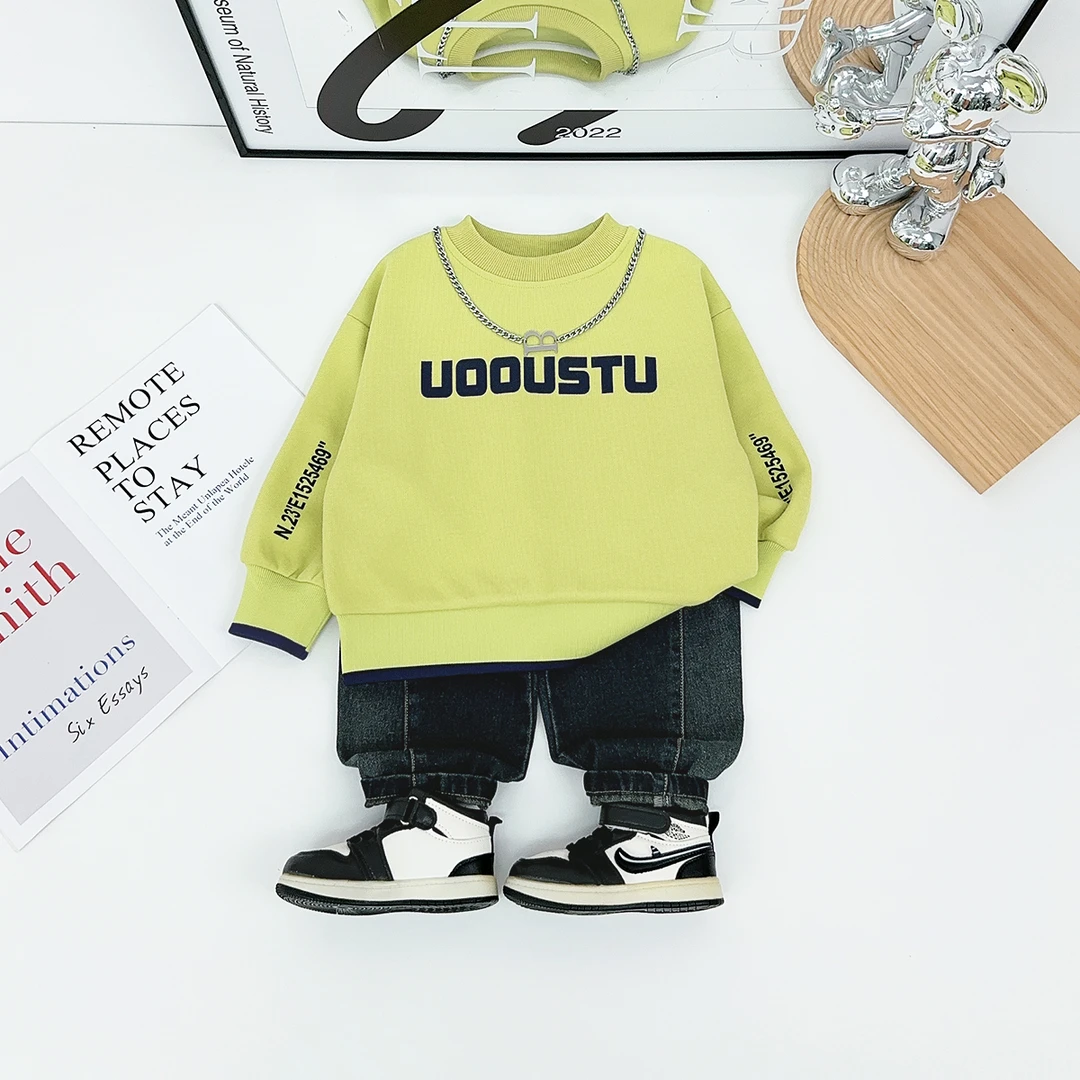 儿童卫衣长袖2025新款秋装男童秋季上衣时尚 HZ25809悠悠童话童装