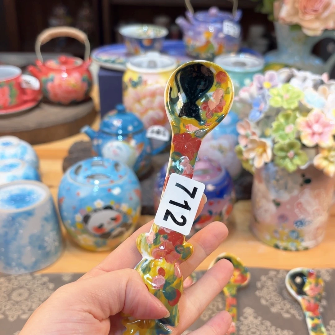 景德镇手绘高温釉下彩陶瓷茶具