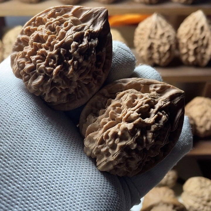 吊坠文玩核桃王永麒麟纹官帽42