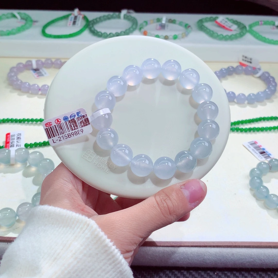 翡翠未镶嵌手链卡12.3
