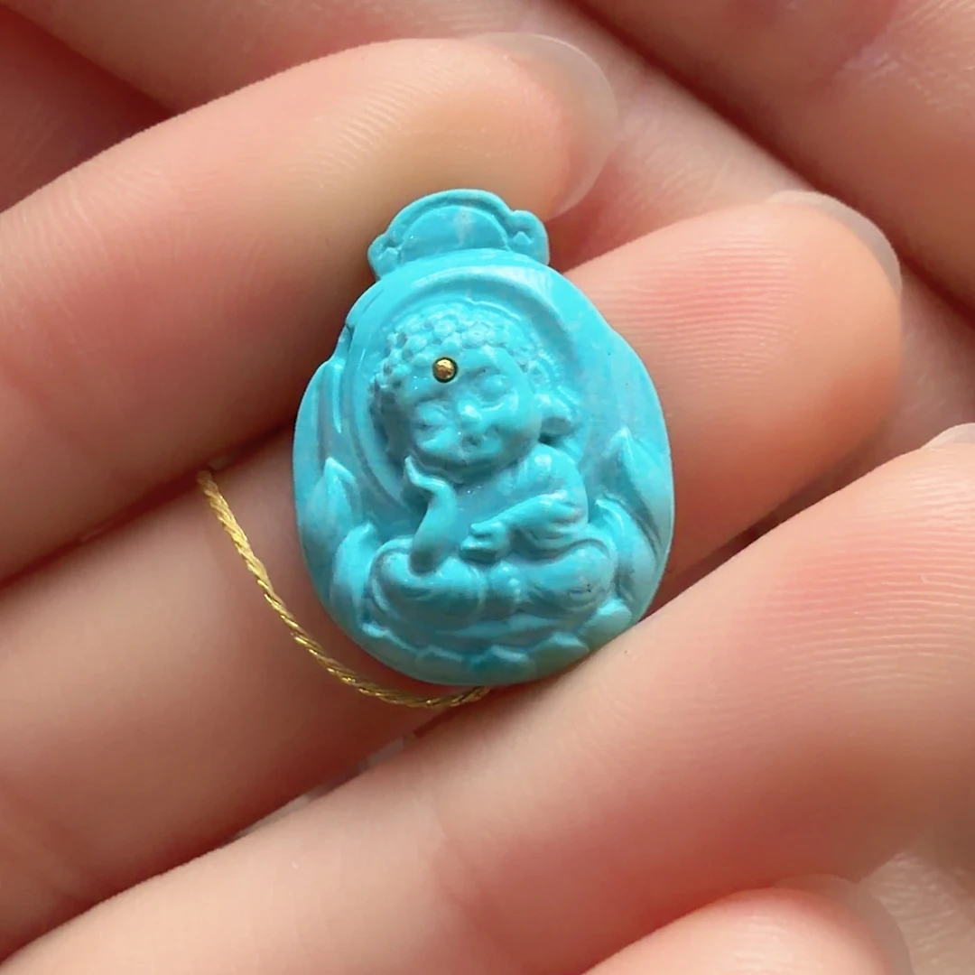 绿松石未镶嵌颈饰