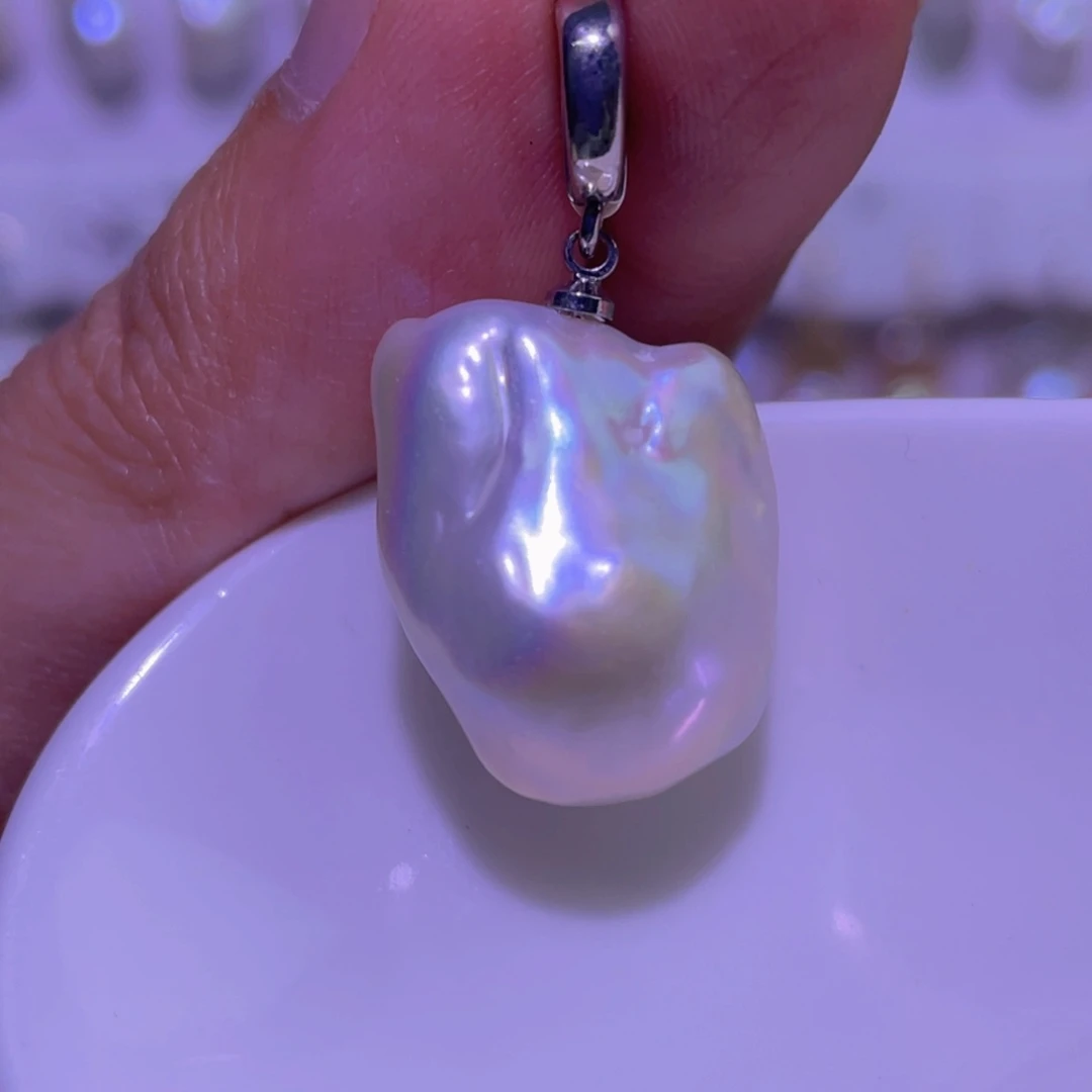 淡水珍珠未镶嵌天然淡水珍珠吊坠