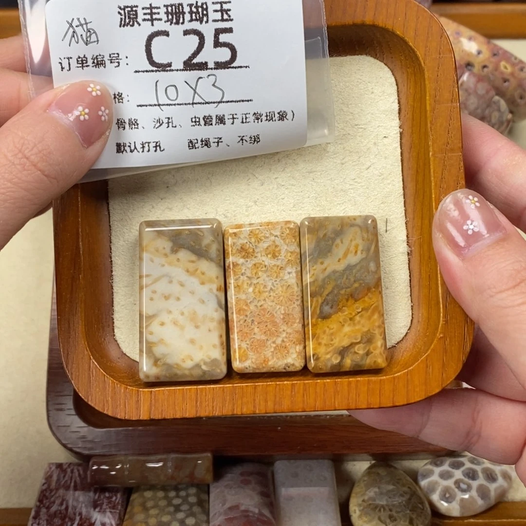 猫***鱼硅化玉未镶嵌颈饰