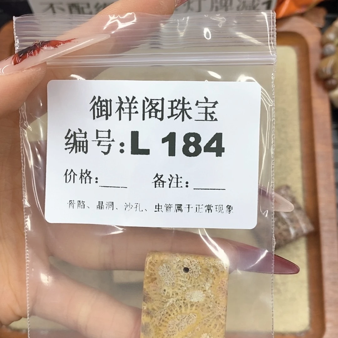 硅化珊瑚（珊瑚玉）颈饰未镶嵌H***2