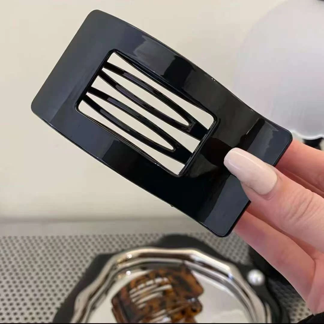 不硌头方形气质后脑勺盘发横夹高级感鲍鱼抓夹复古简约百搭发夹女