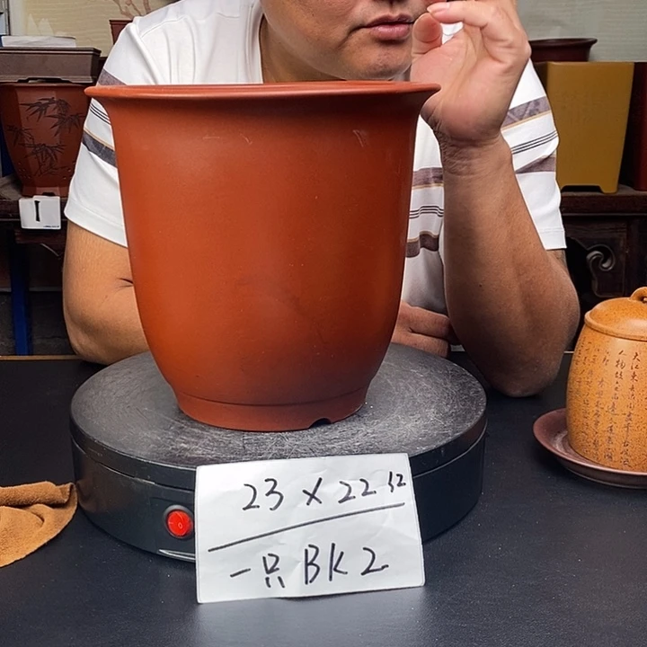 紫砂花盆货号一只BK2