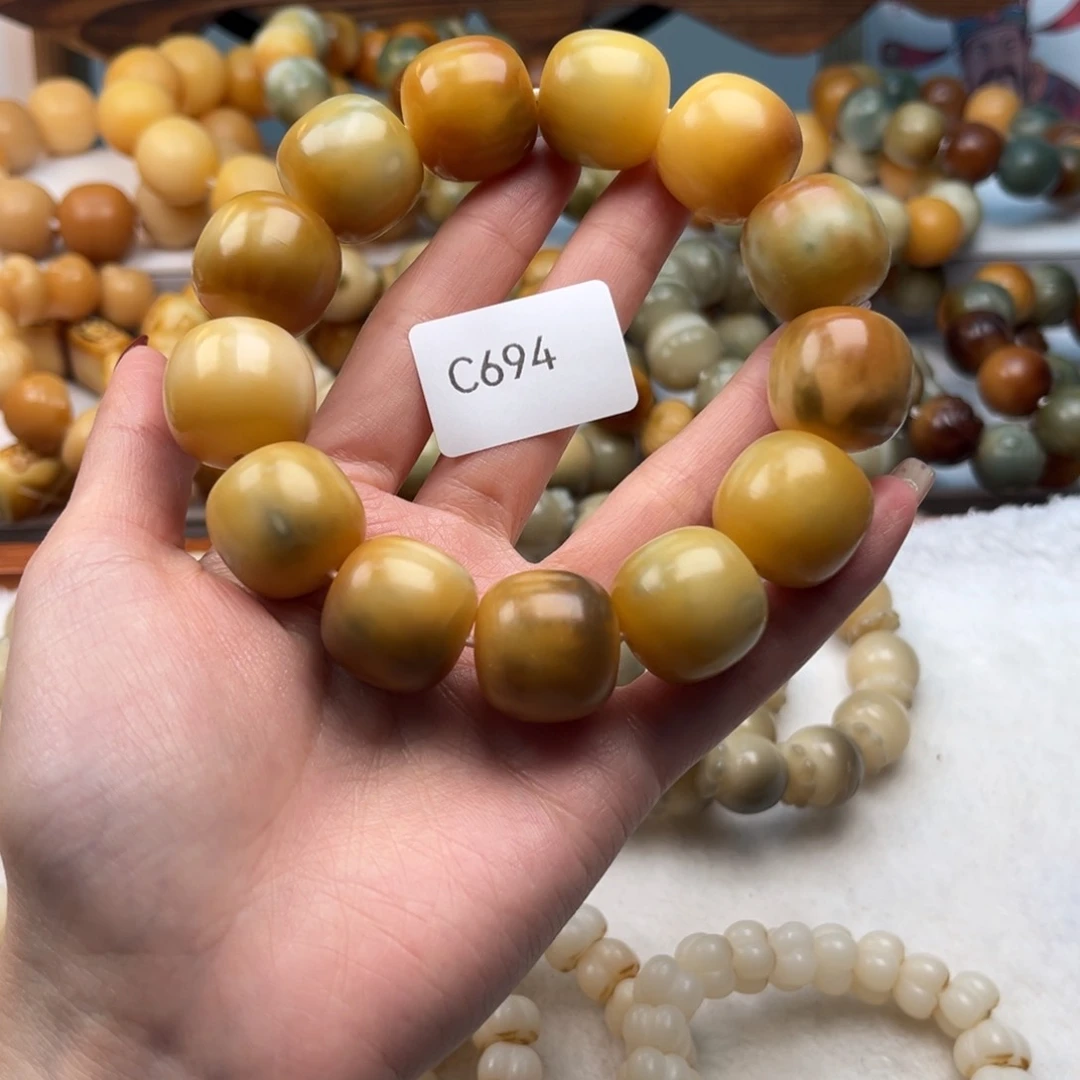 菩提根/象牙果手串心*19mm通货桶珠一串c694