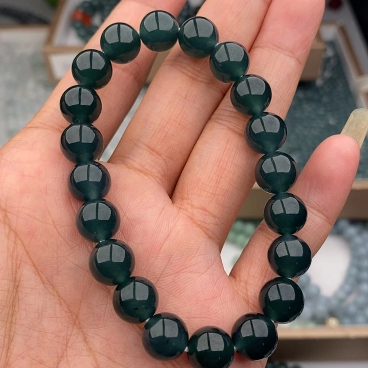 0***.翡翠未镶嵌手链微瑕