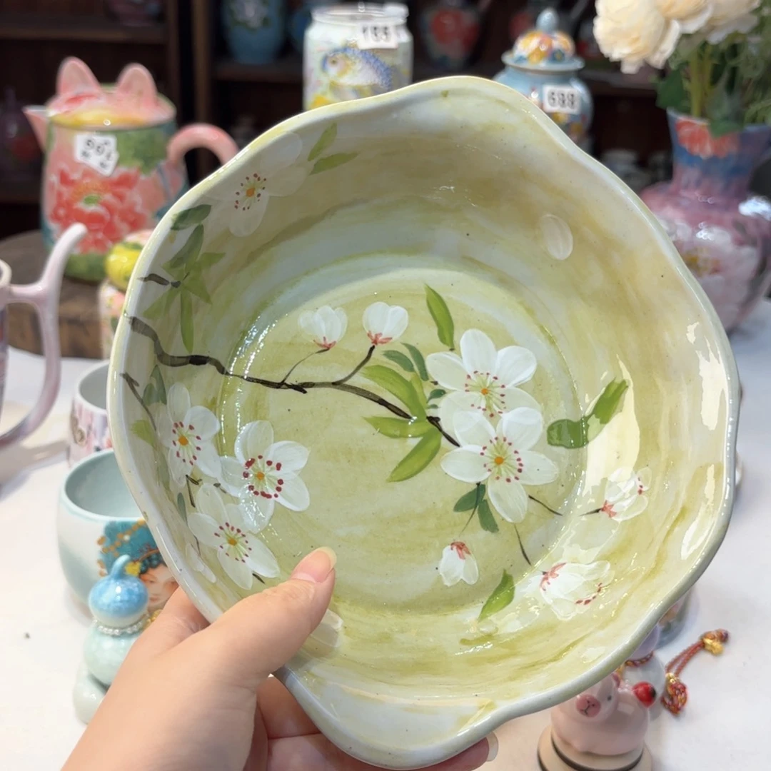 景德镇手绘高温釉下彩陶瓷茶具