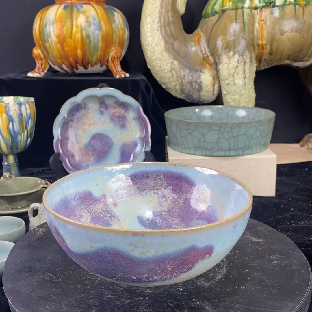 摆件红**风瓷器瓷器瓷器