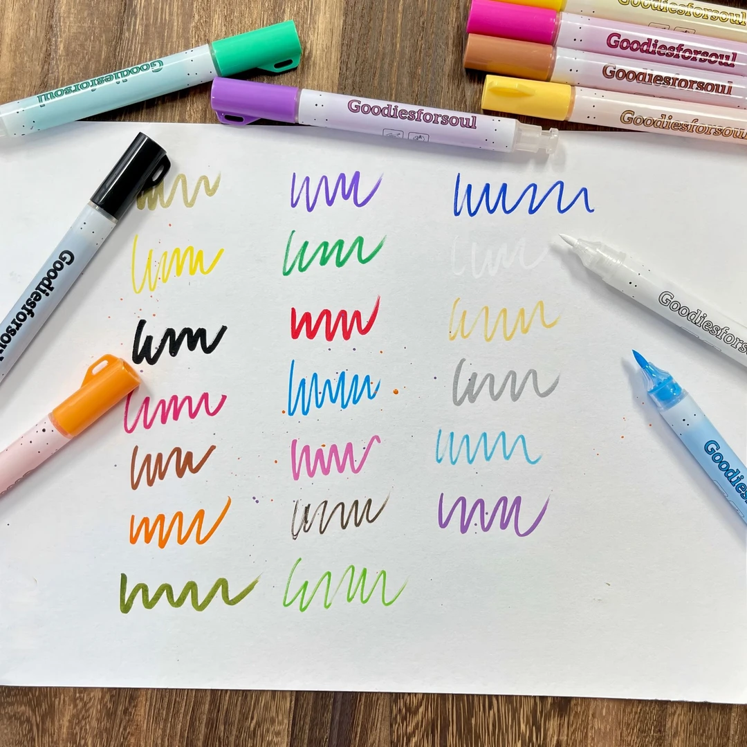 20色丙烯马克笔*专为手帐儿设计