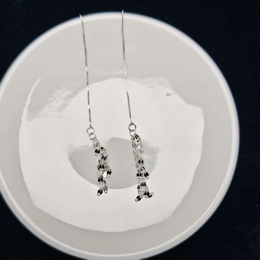 足银耳饰 足银银饰耳环A44