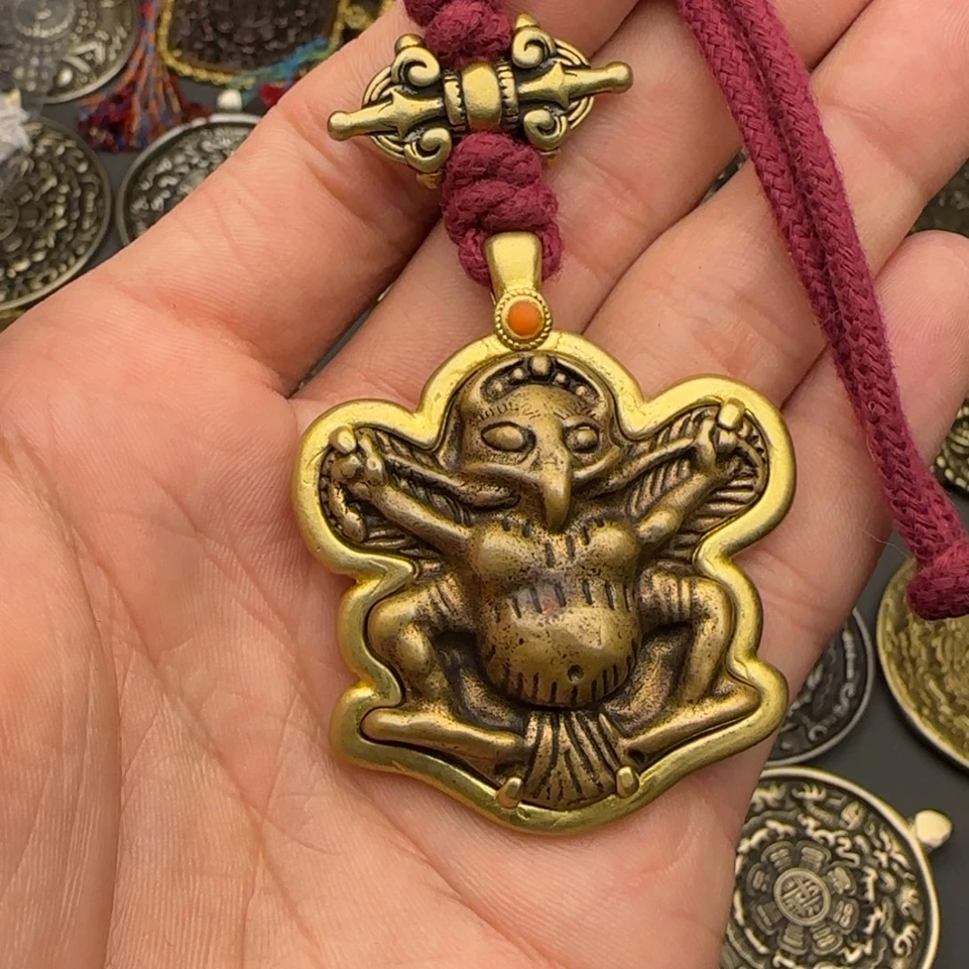 老铜大鹏鸟吊坠喜欢的来