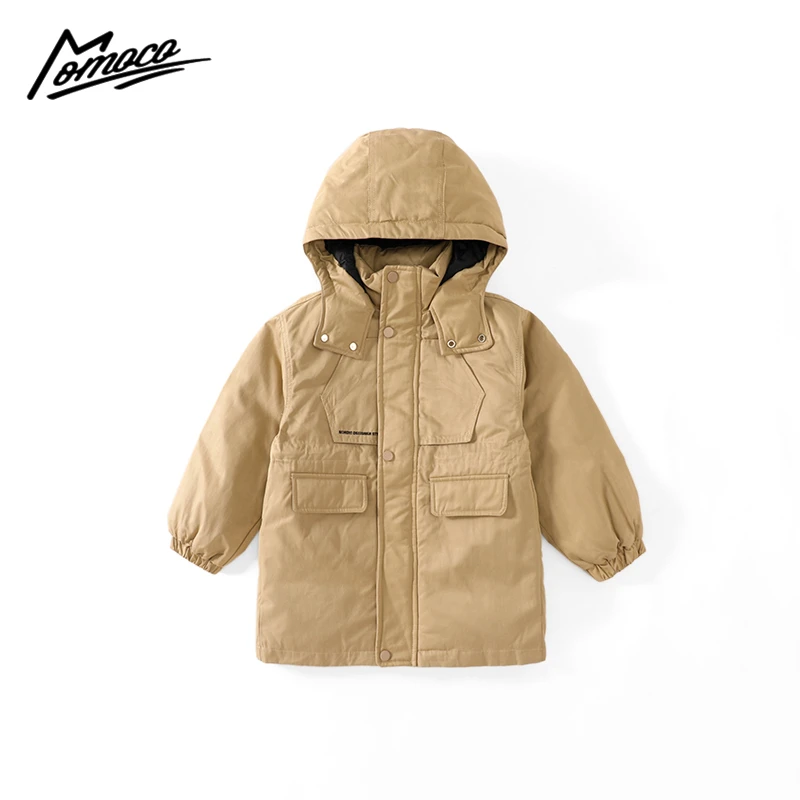 MOMOCO冬季新款男童后背印花字母羽绒服外套76430102028