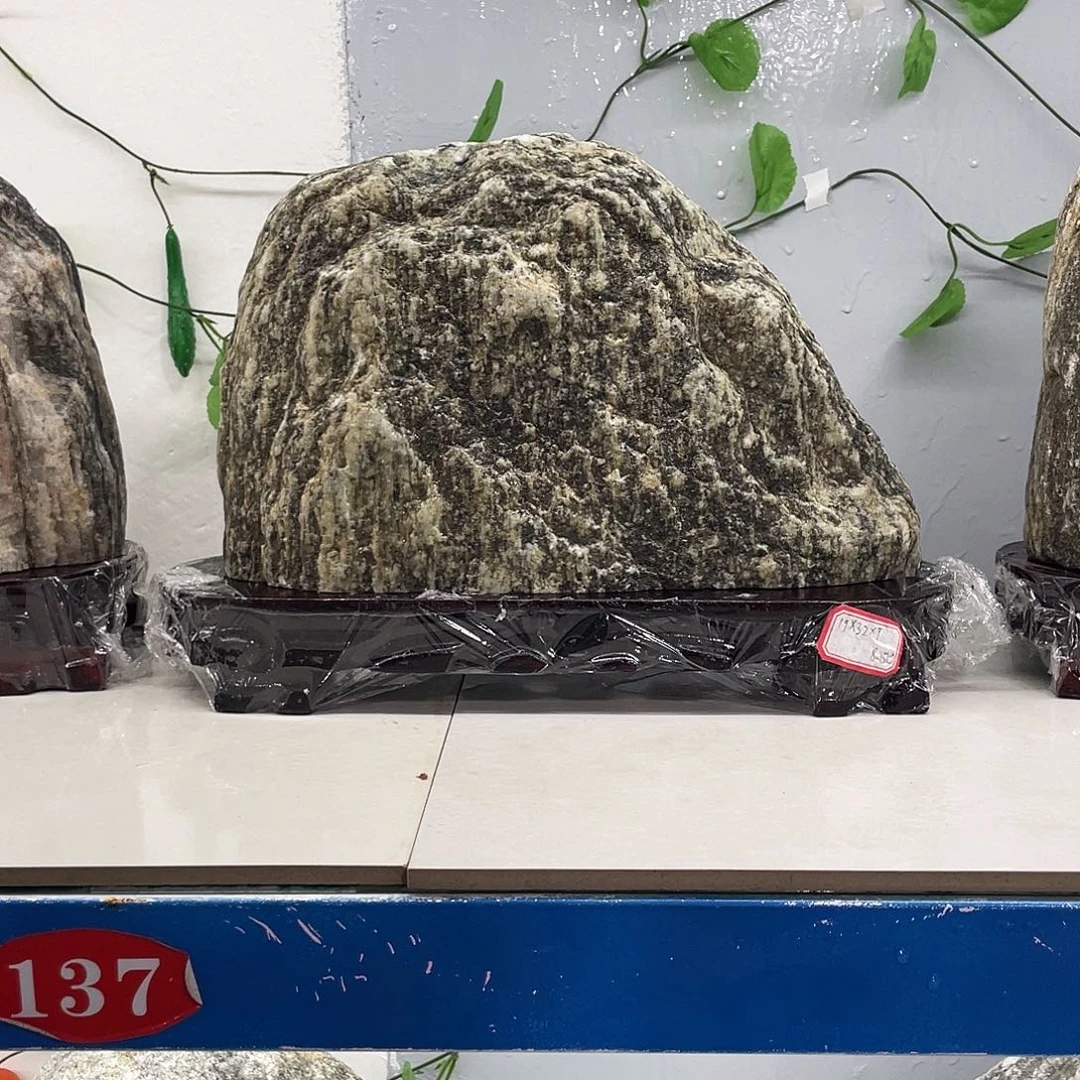 缄***）石材平安石靠山石摆件