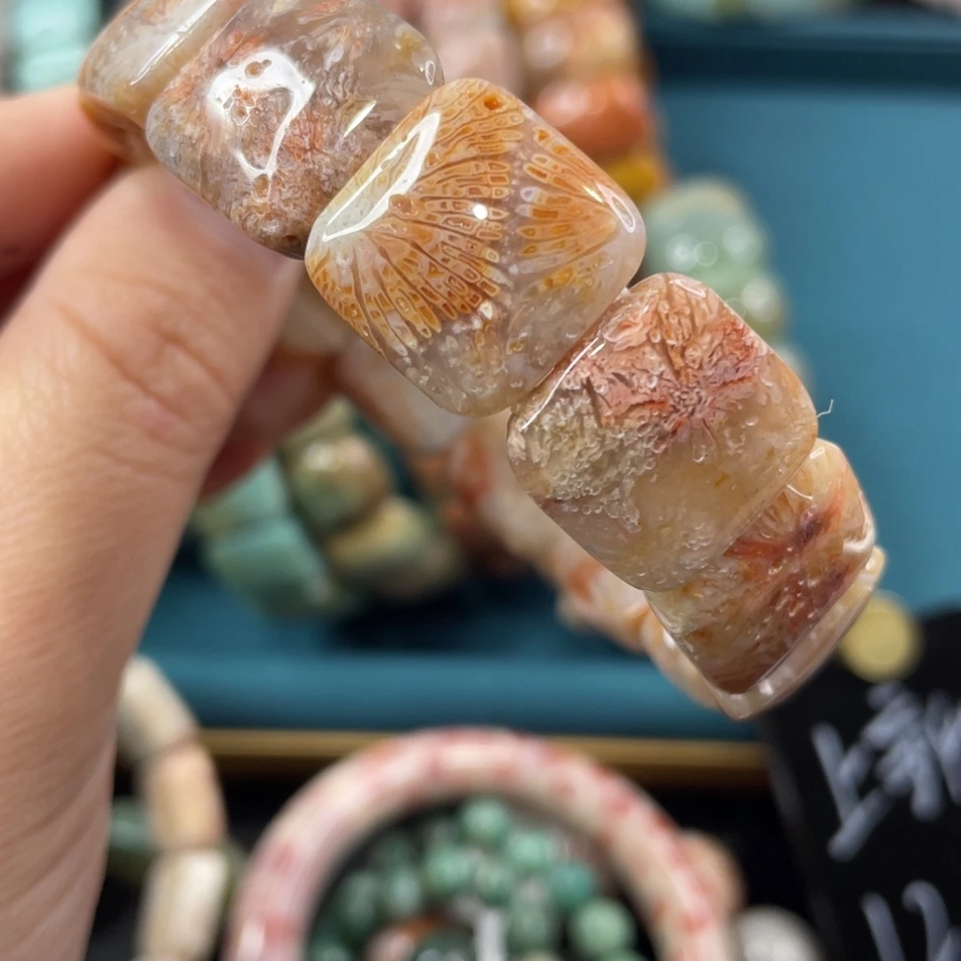 未镶嵌手镯硅化玉