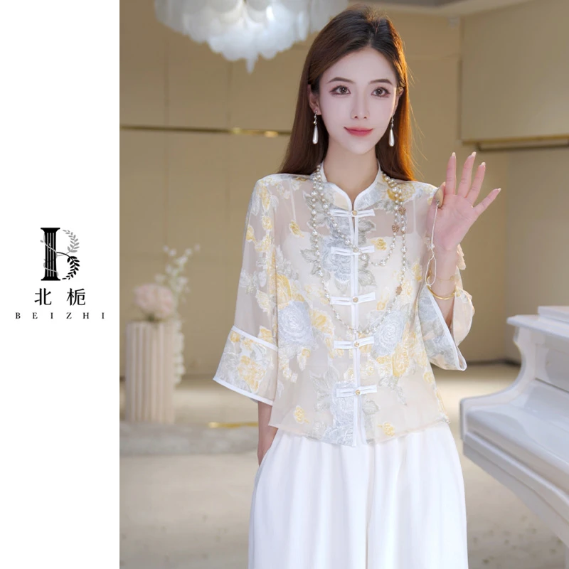 【国色天香】春夏绣花新中式外套814239