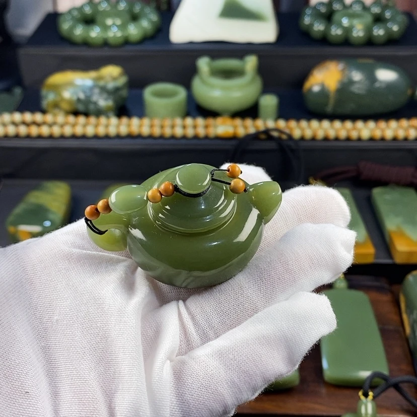 【闪购商品】岫岩老玉（透闪石质玉）器皿未镶嵌