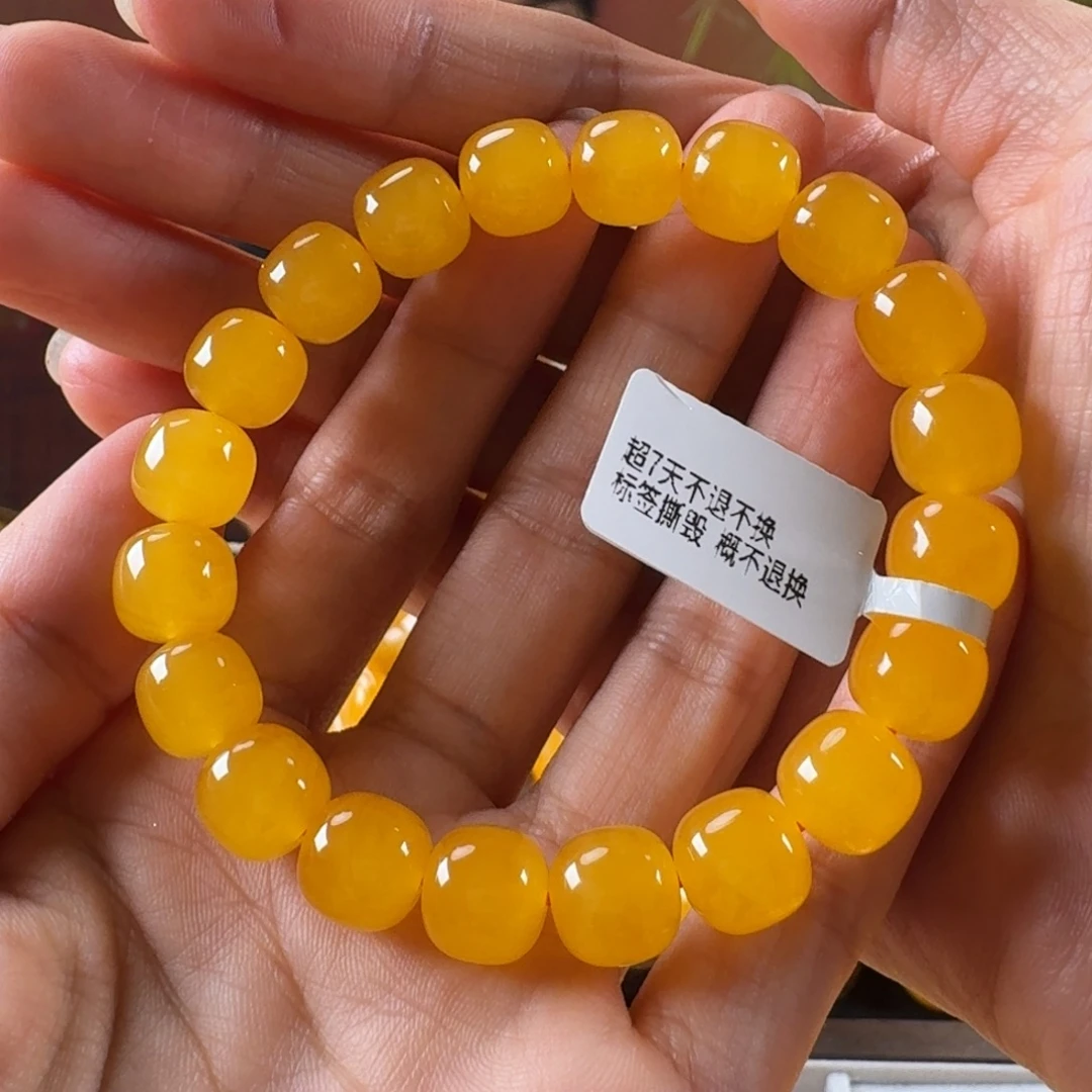 蜜蜡毛衣链未镶嵌