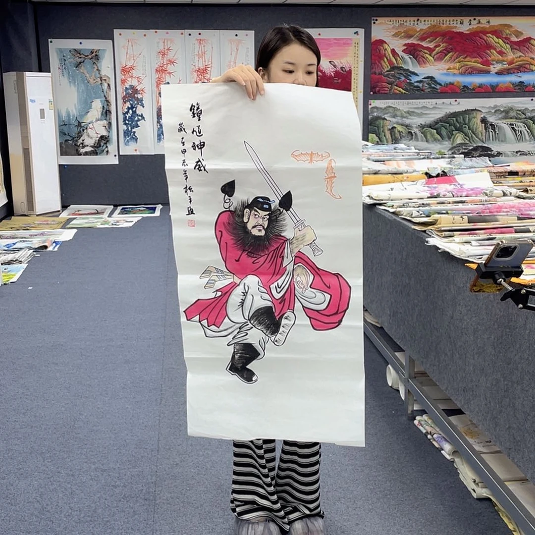 国画作品小姐姐放漏…