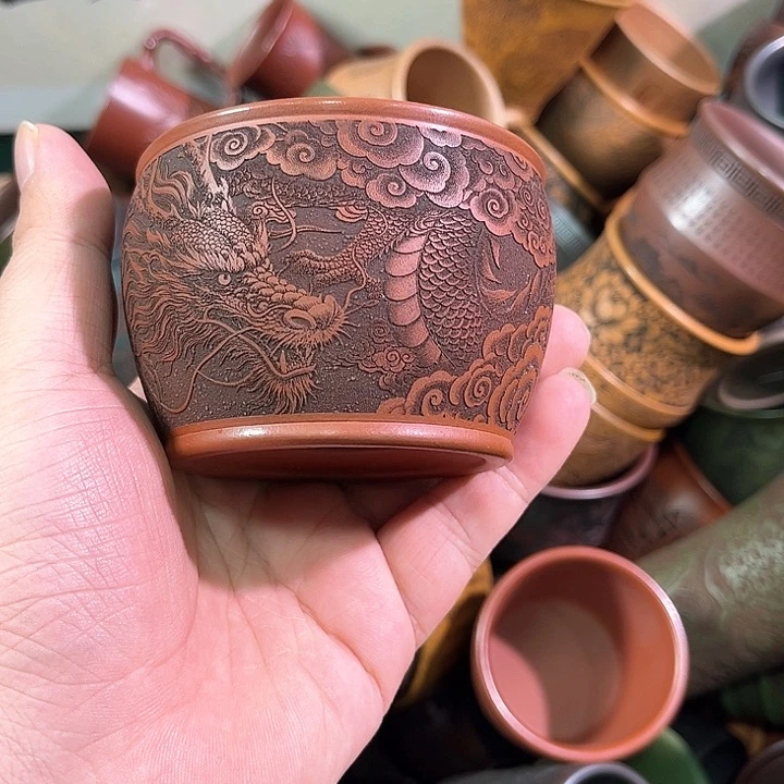 茶杯紫砂全手工紫砂主人杯