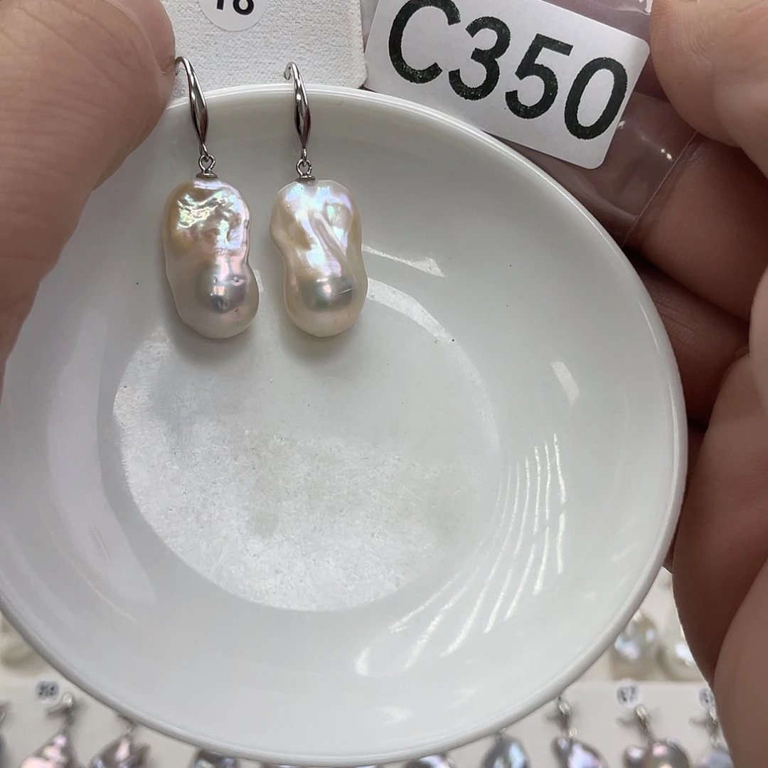 淡水珍珠颈饰银S925镶嵌麦*子