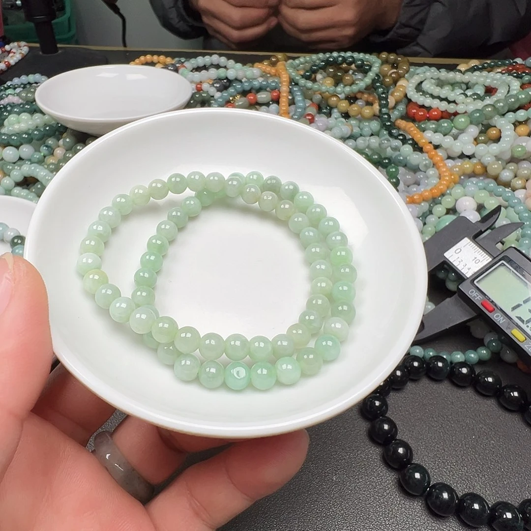 翡翠手链未镶嵌邱*凤货主老华