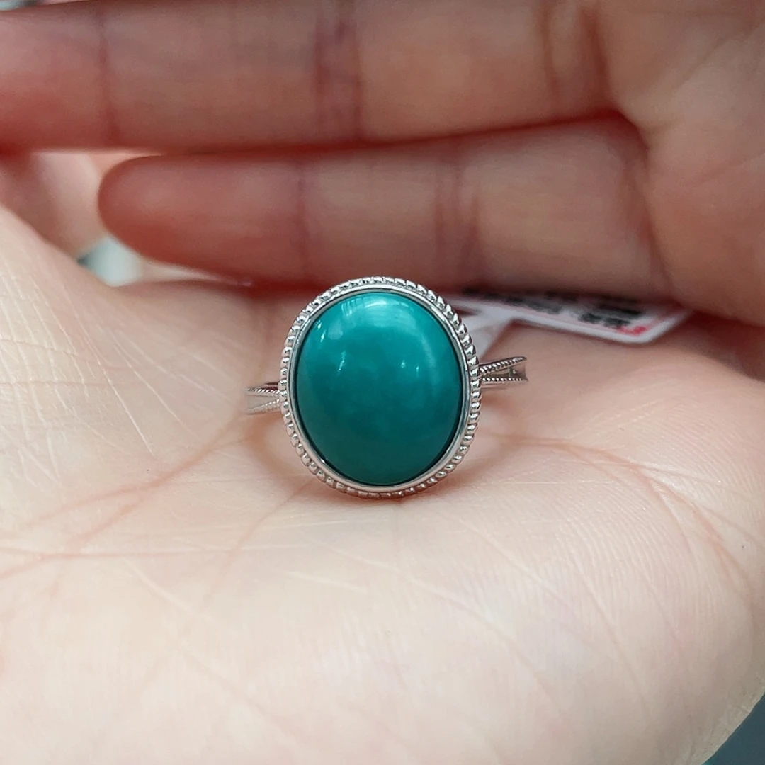 绿松石颈饰银S925镶嵌