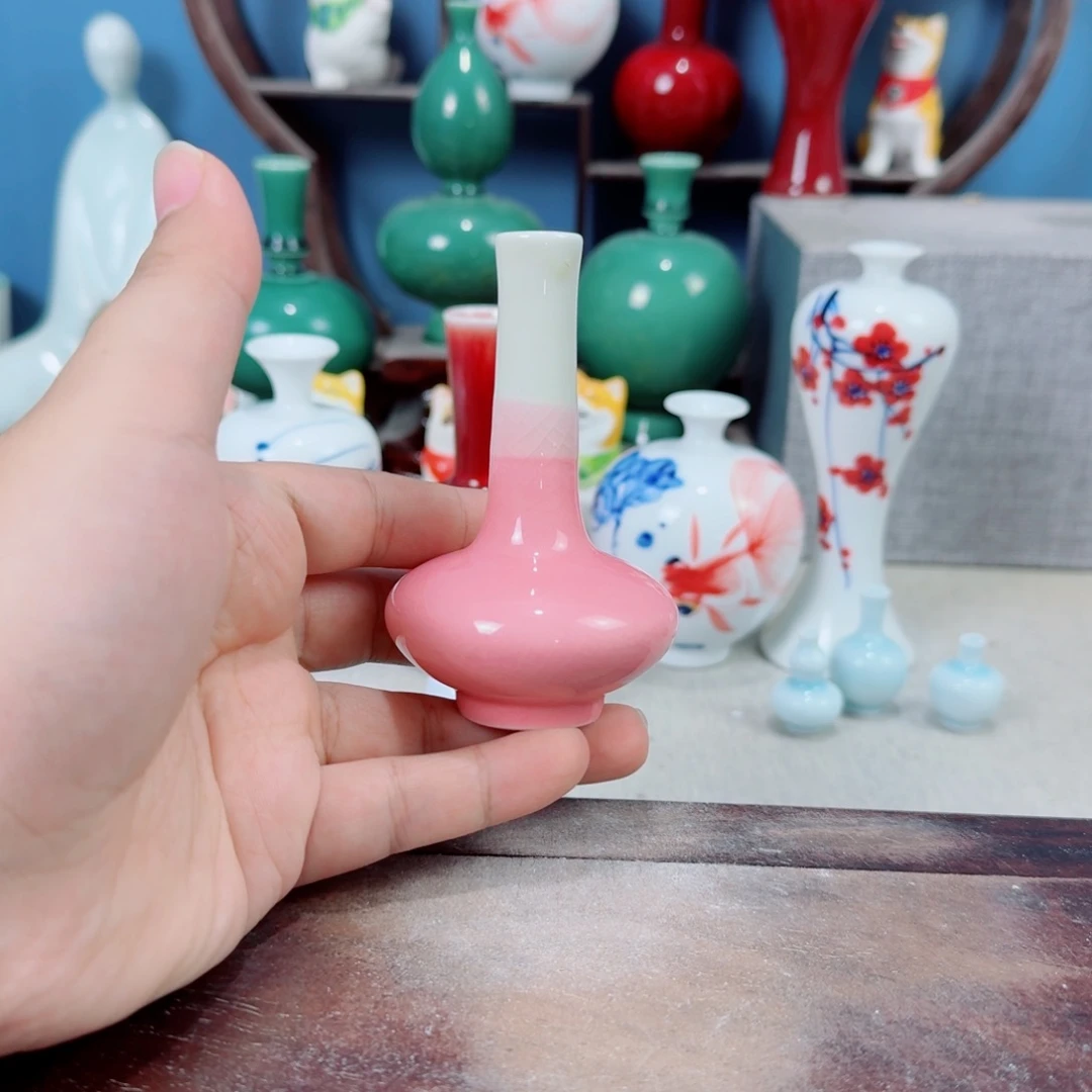 陶瓷手工小花器摆件