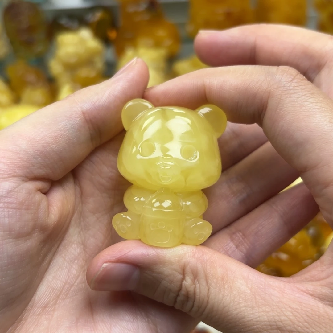 裸石蜜蜡未镶嵌蜜蜡吊坠打孔不退不换