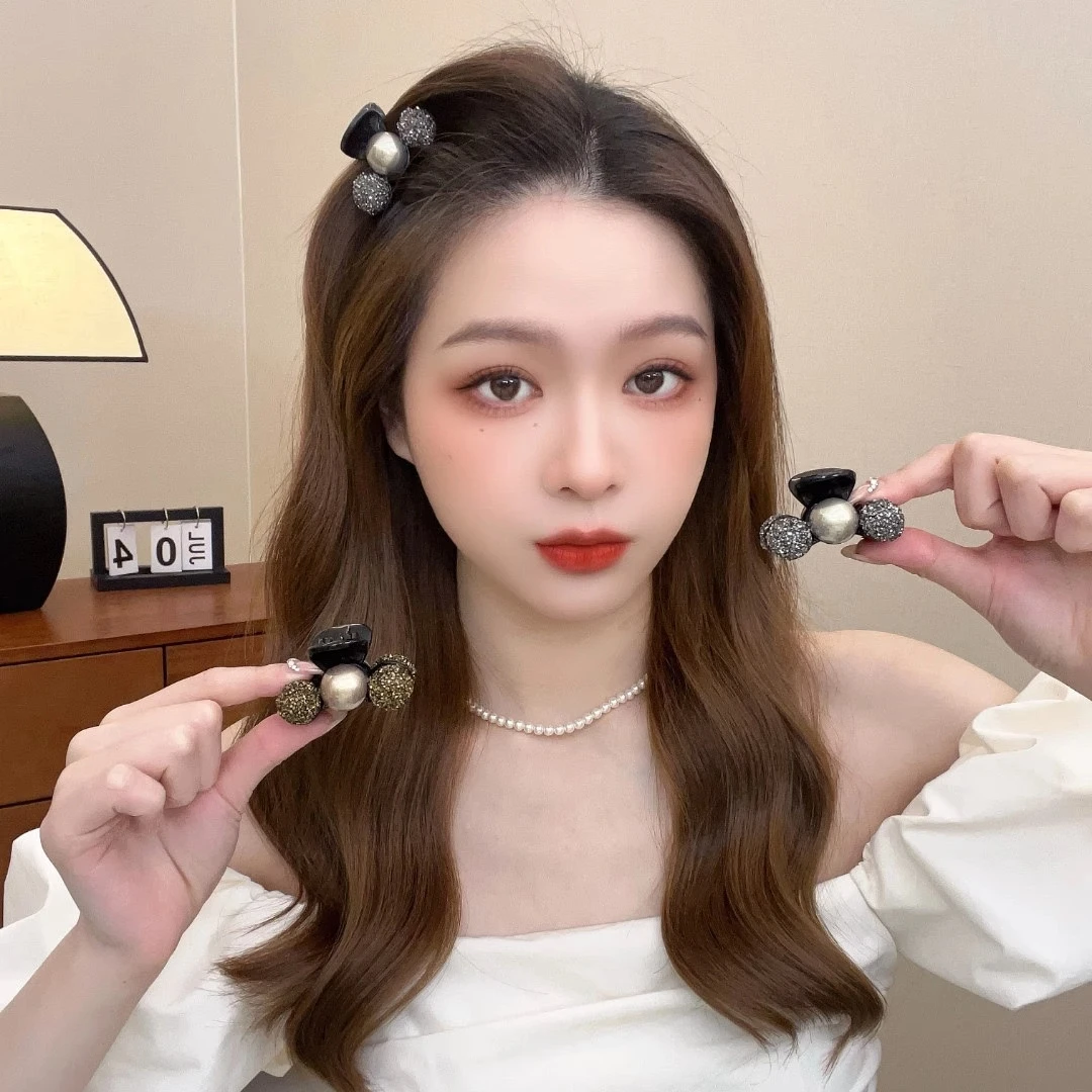 温柔披肩抓夹轻奢珠珠气质夹子刘海抓夹时尚百搭