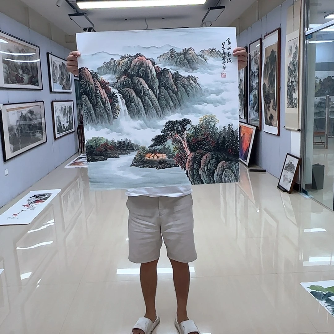 国画国画作品多次