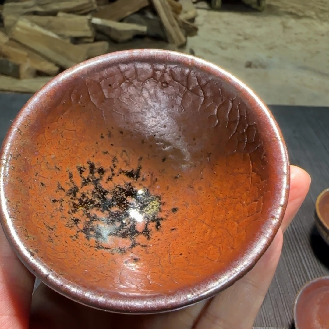 柴烧建盏茶盏茶杯315