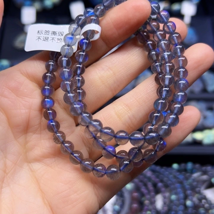 拉长石手串未镶嵌6左右