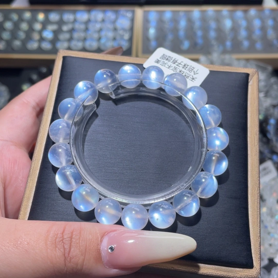 长石手链未镶嵌蓝月光手链10.3mm