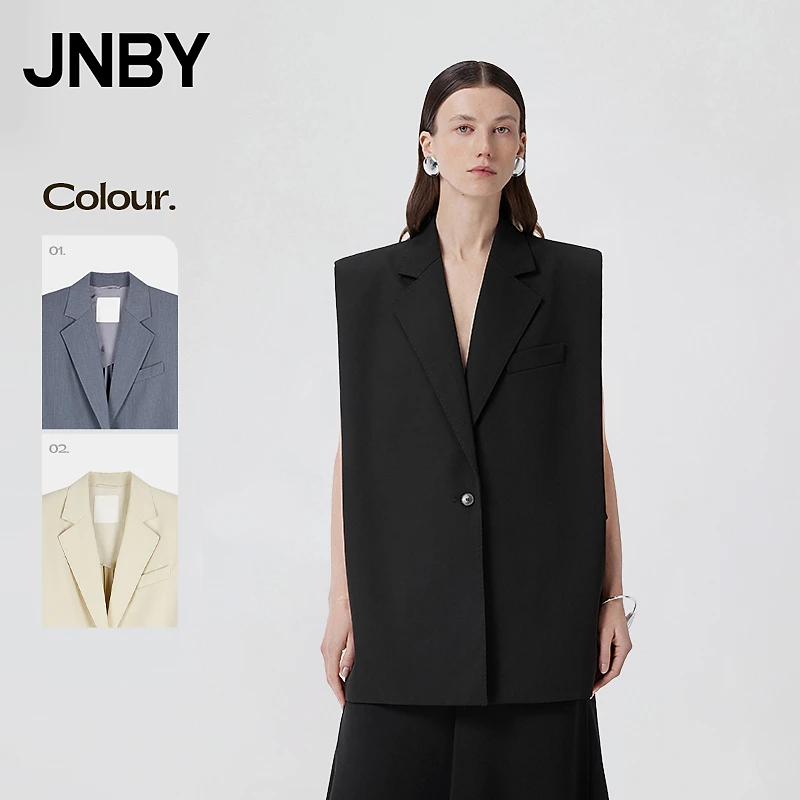 JNBY/江南布衣春秋季女装西装马甲解构羊毛女5O1510510