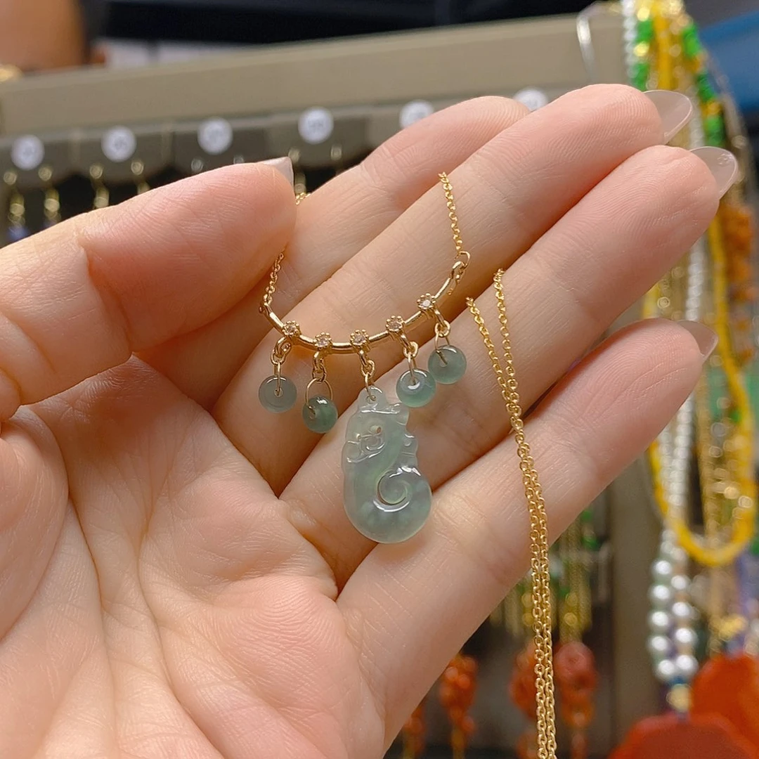 翡翠合金耳饰翡翠