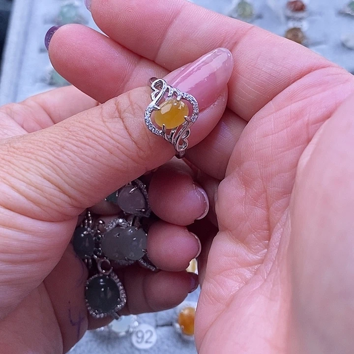 未镶嵌戒指翡翠暖**我缅甸