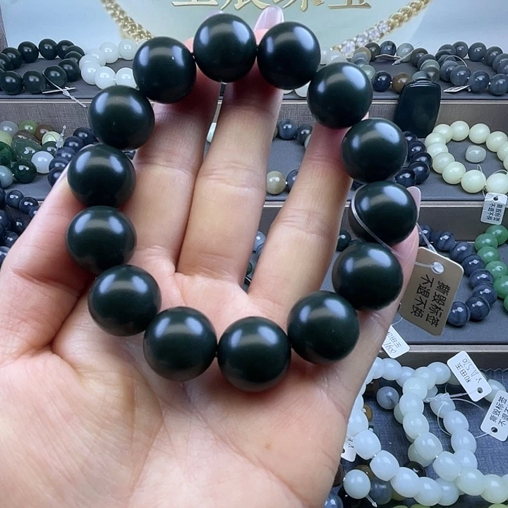 和田玉未镶嵌手链