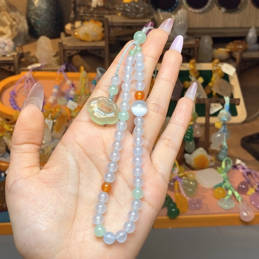 未镶嵌车挂玛瑙/玉髓挂件